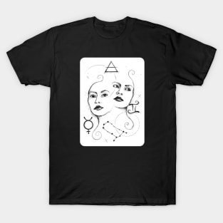 Gemini Zodiac Sign T-Shirt